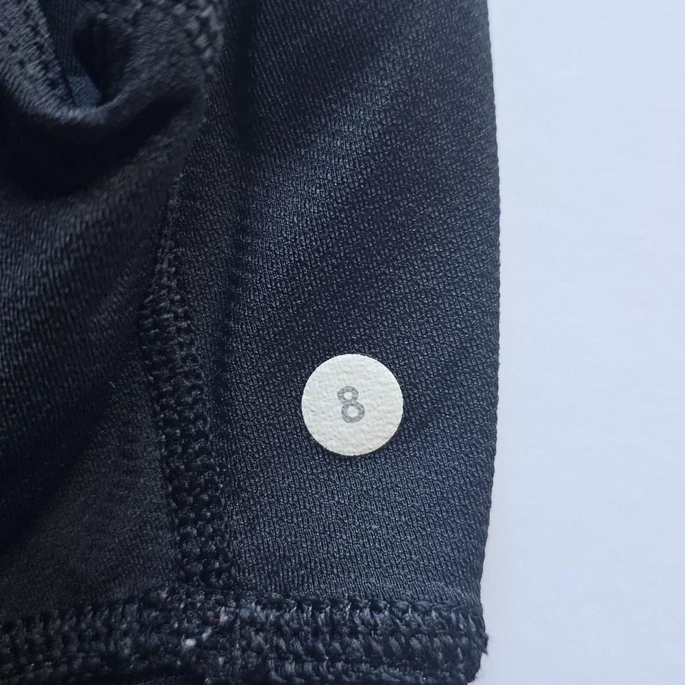 LULULEMON Black Athletic Drawstring hem Size 8 - Picture 6 of 9